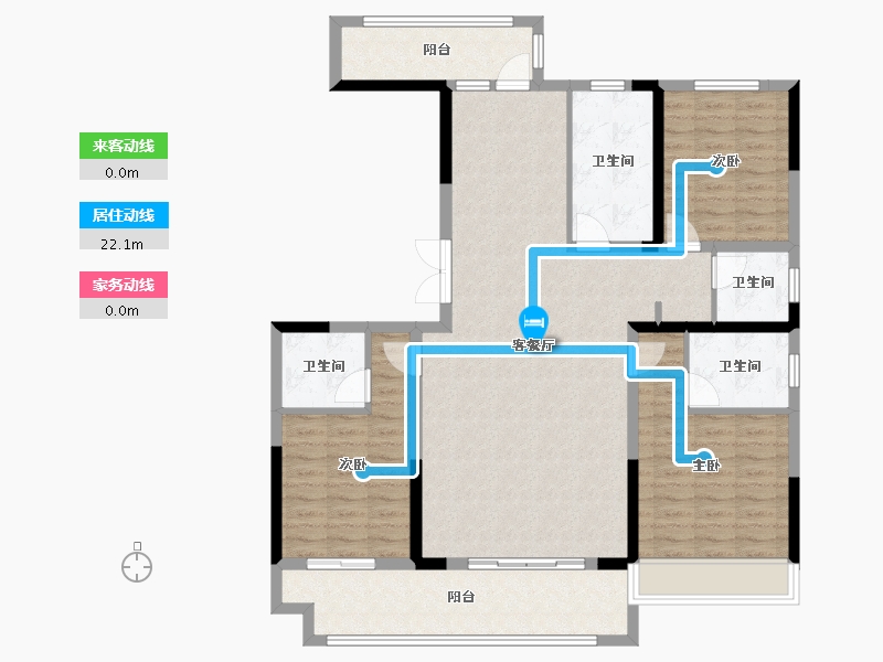 河南省-郑州市-中建森林观澜-128.00-户型库-动静线