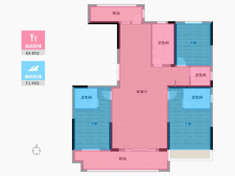 河南省-郑州市-中建森林观澜-128.00-户型库-动静分区