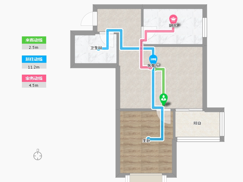 四川省-成都市-成南锦秀-43.62-户型库-动静线