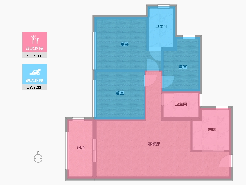 广东省-深圳市-中海寰宇时代-71.20-户型库-动静分区