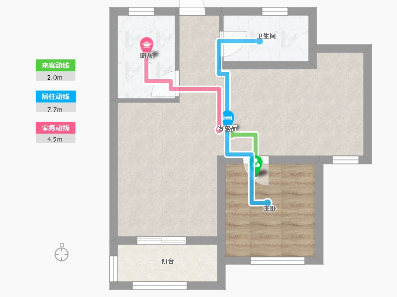 江苏省-苏州市-常熟市望虞花园-49.63-户型库-动静线