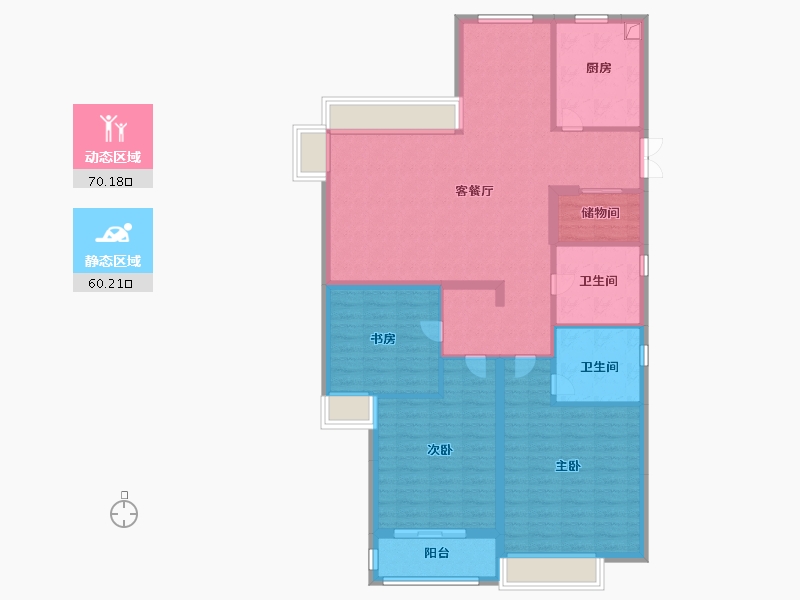 安徽省-芜湖市-大圣小区3期-118.00-户型库-动静分区