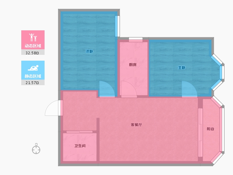 北京-北京市-新景家园-48.00-户型库-动静分区