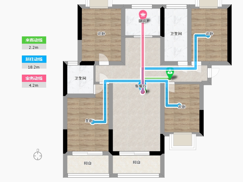 江苏省-苏州市-启航社-河西区-71.20-户型库-动静线