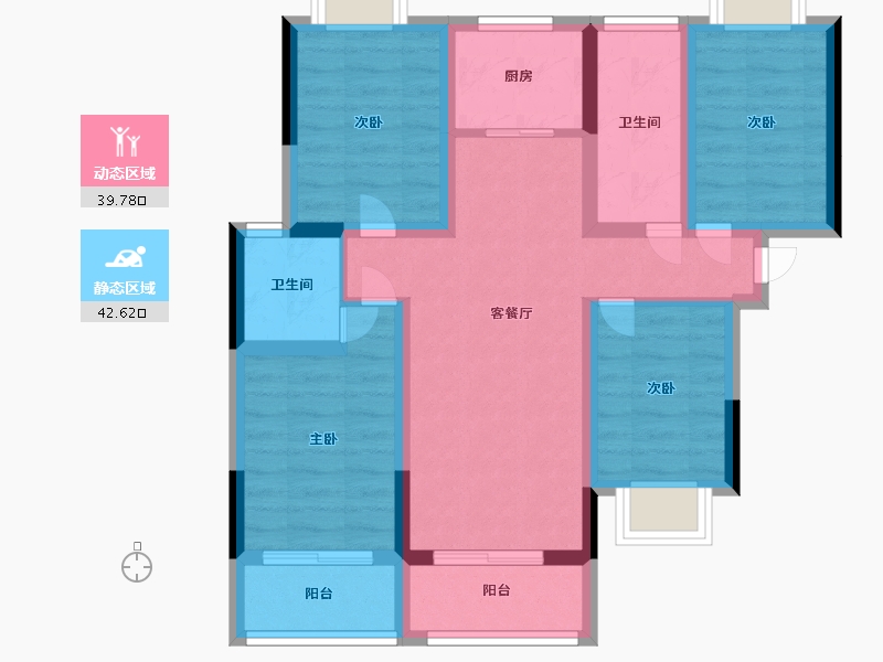 江苏省-苏州市-启航社-河西区-71.20-户型库-动静分区