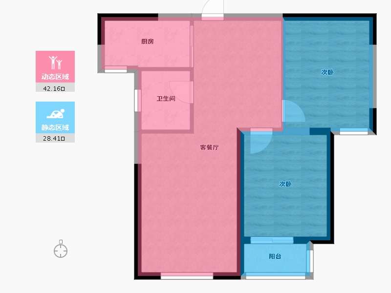 河北省-保定市-富强小区-72.00-户型库-动静分区