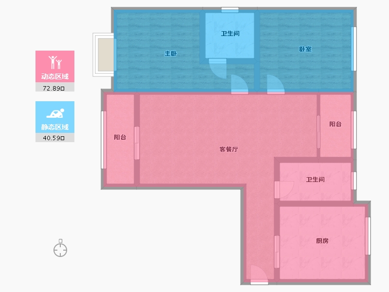 河南省-许昌市-恒达阳光城-100.80-户型库-动静分区