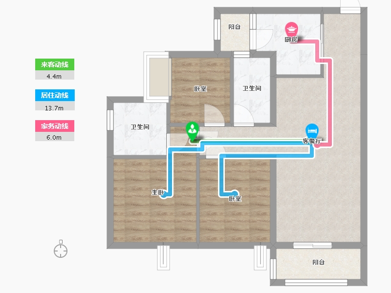 广东省-河源市-河源美的城-81.94-户型库-动静线