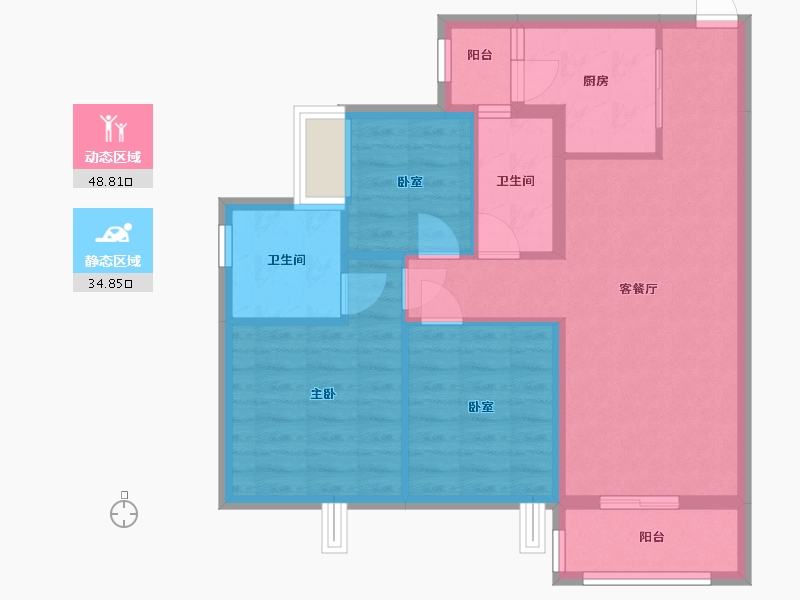 广东省-河源市-河源美的城-81.94-户型库-动静分区