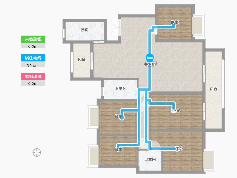 江西省-赣州市-书香华府-124.50-户型库-动静线