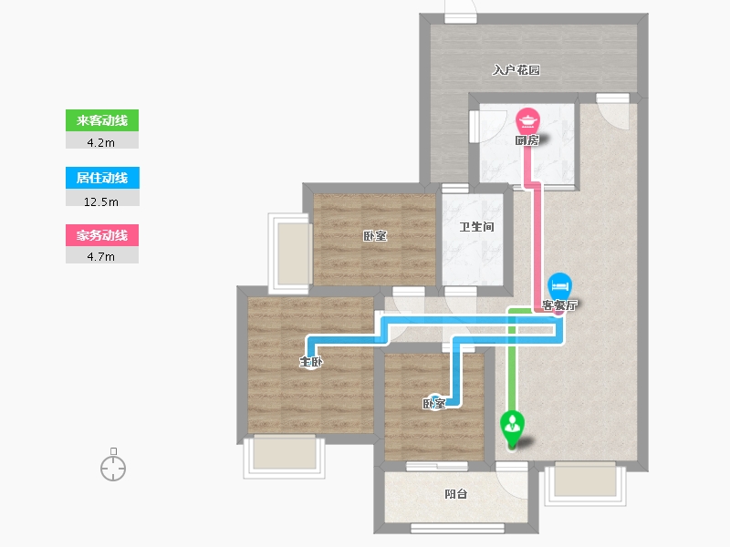 四川省-成都市-蓝谷地五期-73.76-户型库-动静线