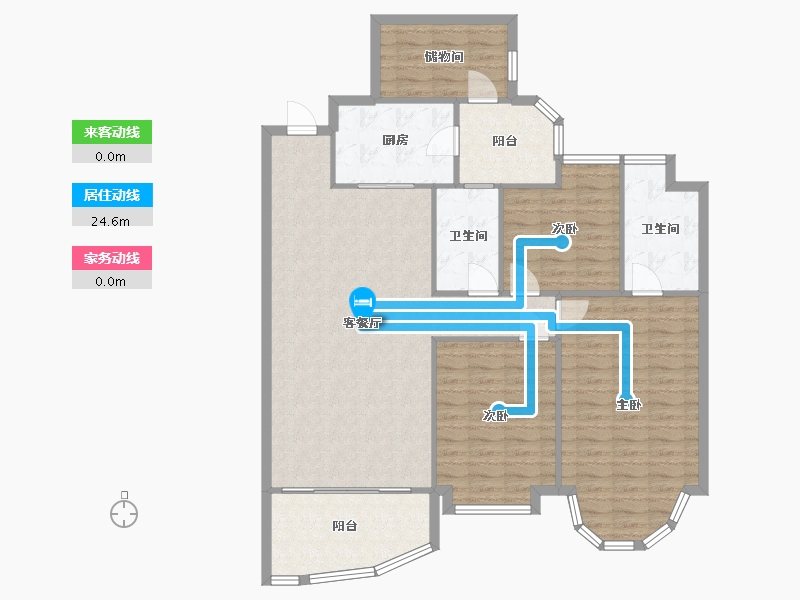 广东省-广州市-骏景花园-192.00-户型库-动静线