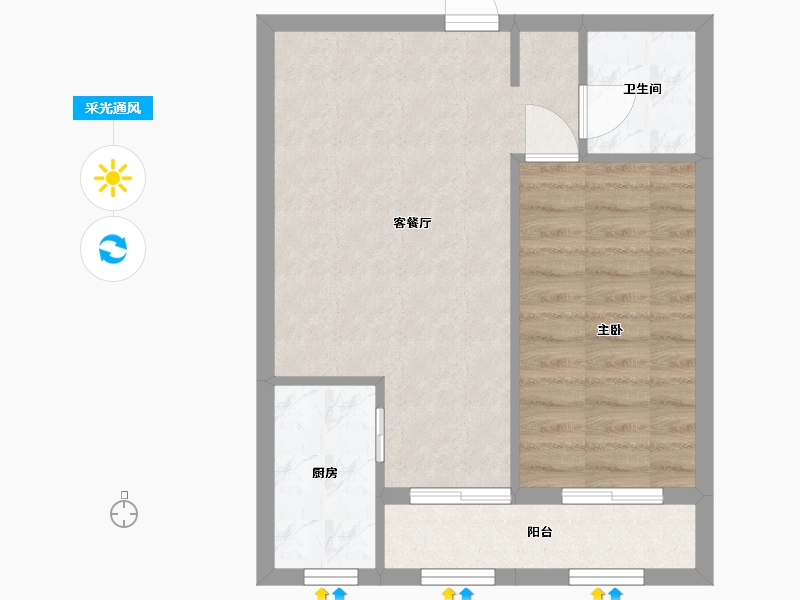 云南省-西双版纳傣族自治州-俊都大城俊学苑-48.00-户型库-采光通风