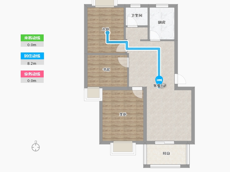 浙江省-衢州市-瑞城花园明盛-79.20-户型库-动静线