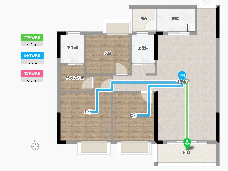 广东省-河源市-和平一号花园-96.27-户型库-动静线