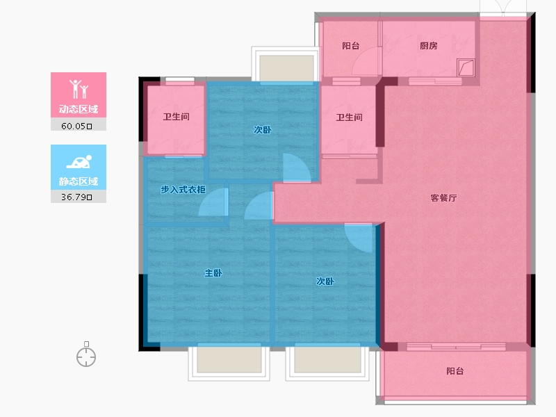 广东省-河源市-和平一号花园-96.27-户型库-动静分区