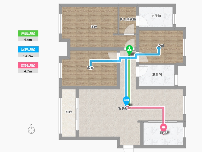 山东省-济南市-财富壹号-一期-84.80-户型库-动静线