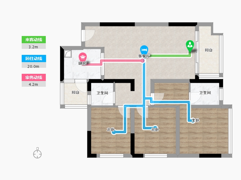 四川省-遂宁市-金域香江-76.00-户型库-动静线