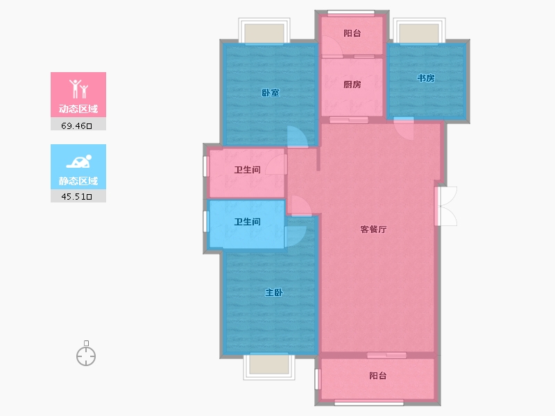 江西省-抚州市-名门世家-100.64-户型库-动静分区