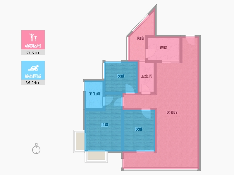 四川省-成都市-中德麓府-90.00-户型库-动静分区