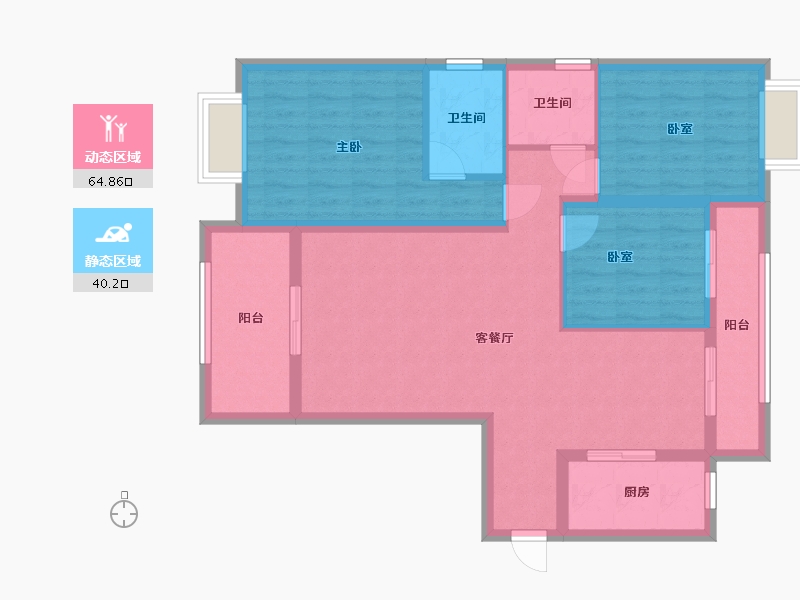 福建省-厦门市-渐美村安居-99.20-户型库-动静分区