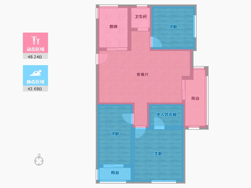 上海-上海市-明园森林都市-96.00-户型库-动静分区