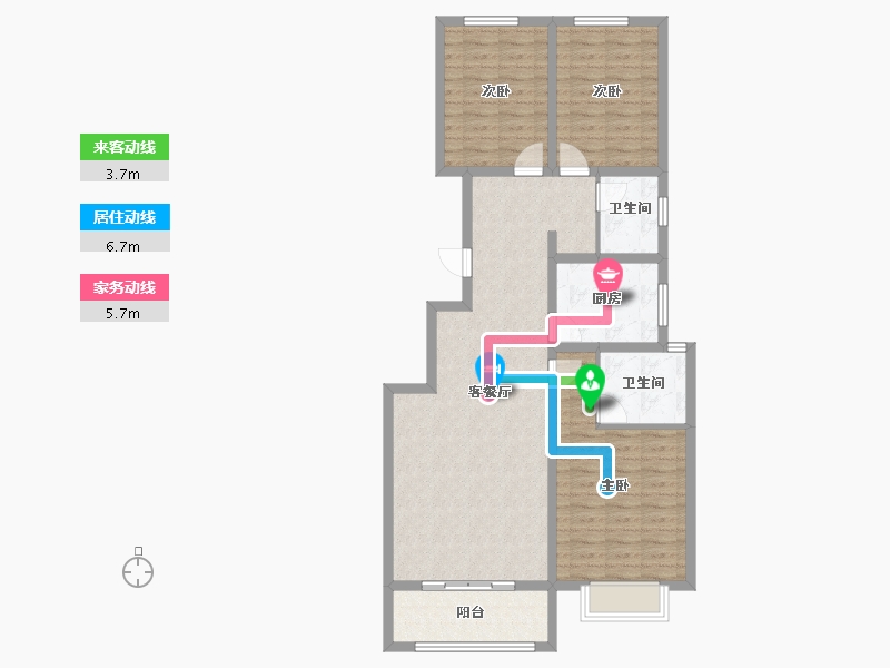 河北省-沧州市-运河樾府-100.00-户型库-动静线