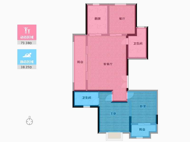 江苏省-宿迁市-书香尚庭-100.10-户型库-动静分区