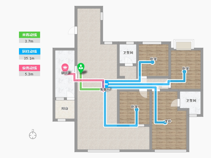 湖南省-邵阳市-凰腾新时代广场-107.96-户型库-动静线