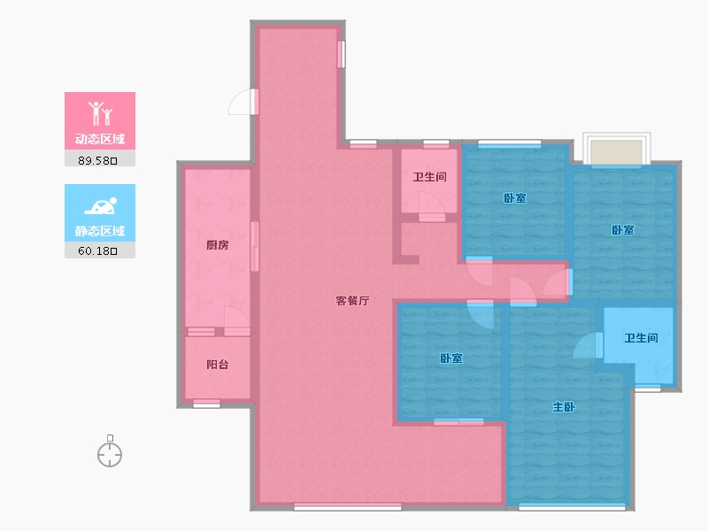 湖南省-邵阳市-凰腾新时代广场-107.96-户型库-动静分区