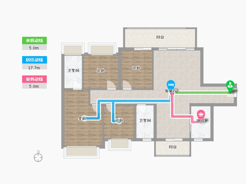 广西壮族自治区-梧州市-裕达江与城-104.22-户型库-动静线