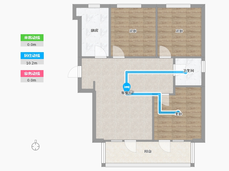 河北省-廊坊市-荣盛白鹭岛-73.50-户型库-动静线