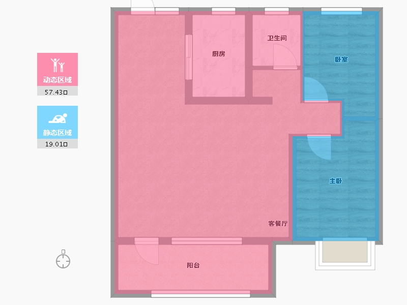 山东省-青岛市-天泰欢乐时光-68.00-户型库-动静分区