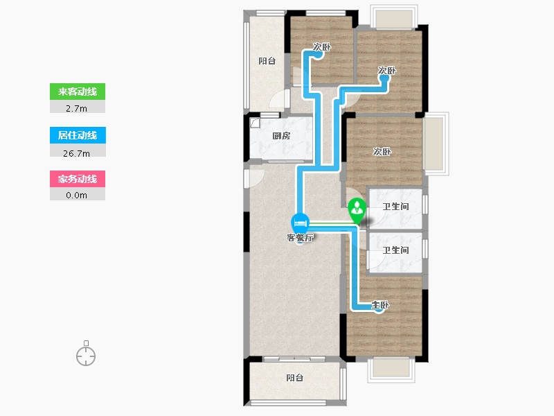 福建省-三明市-三远·大爱城-104.11-户型库-动静线