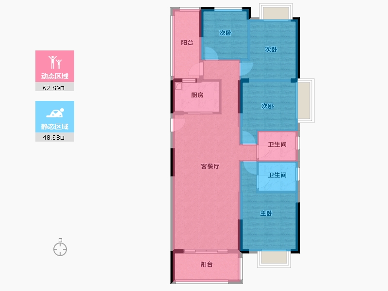 福建省-三明市-三远·大爱城-104.11-户型库-动静分区