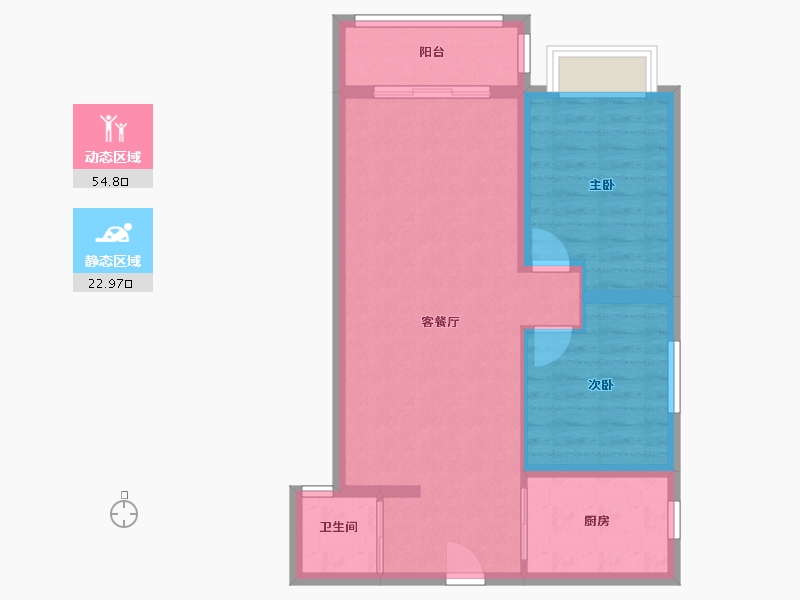 甘肃省-庆阳市-世纪花园B区-79.38-户型库-动静分区