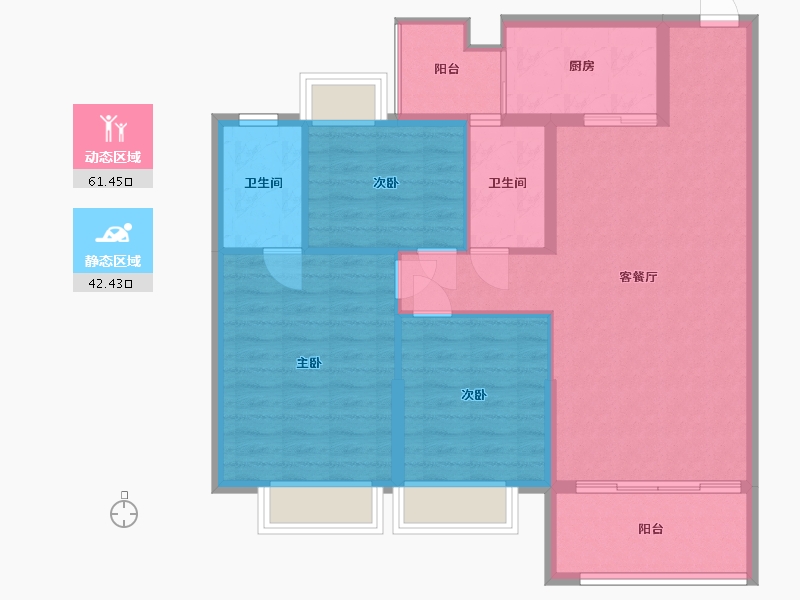 广西壮族自治区-百色市-平果双龙湾-102.40-户型库-动静分区