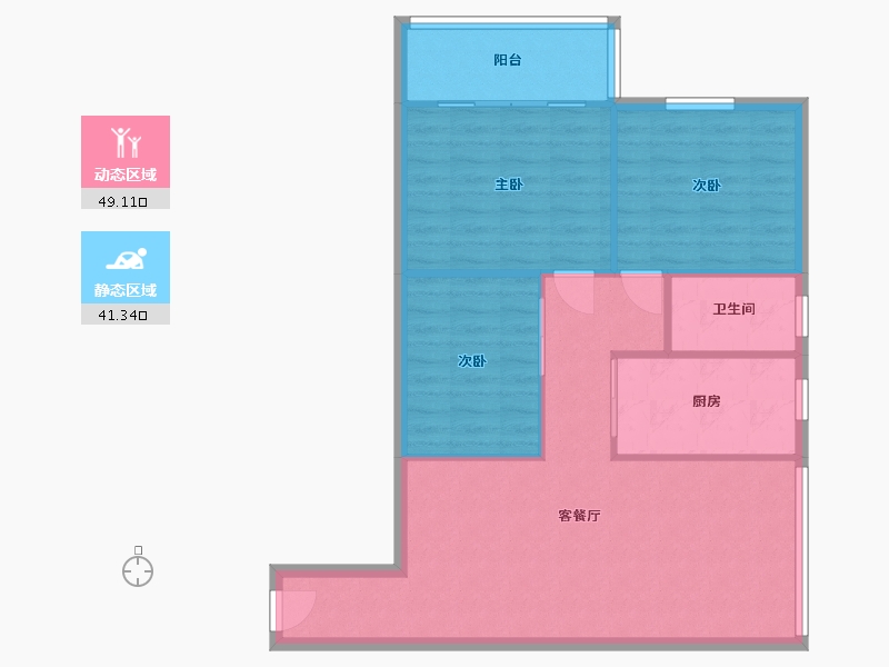 广东省-广州市-侨源新村-80.70-户型库-动静分区