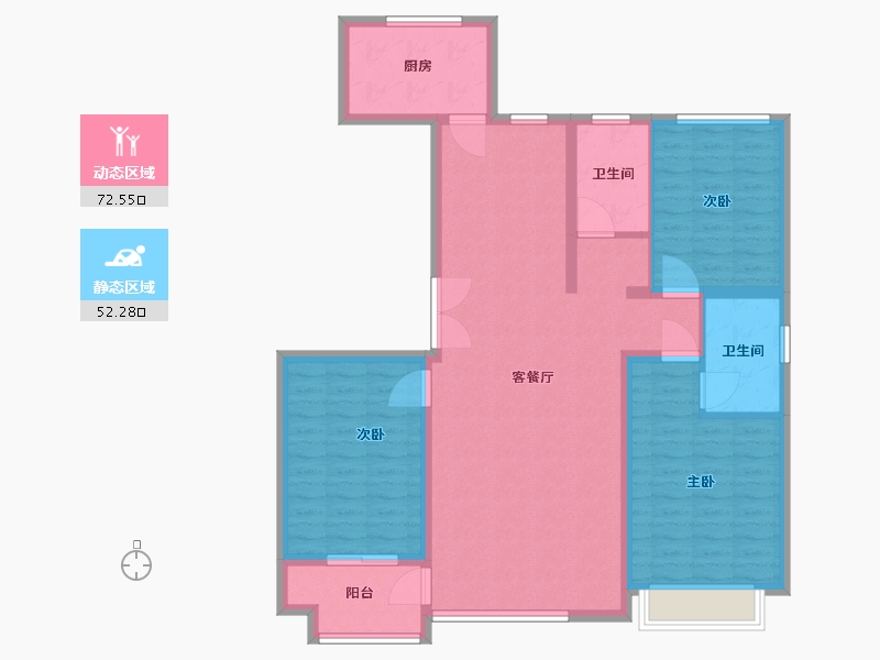 山东省-滨州市-山水御境-112.80-户型库-动静分区