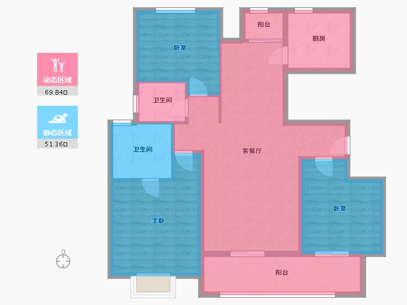 河南省-驻马店市-华鼎天下城-二期-109.12-户型库-动静分区