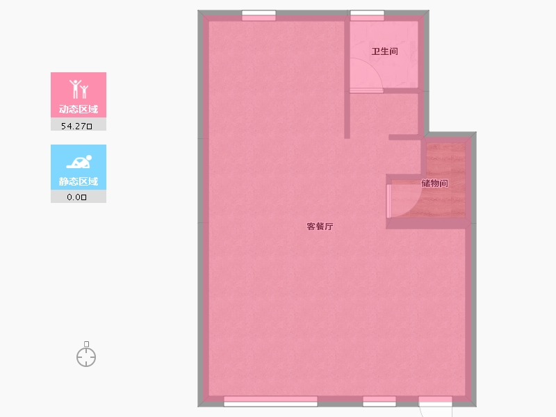 辽宁省-铁岭市-常青郡小区-58.00-户型库-动静分区