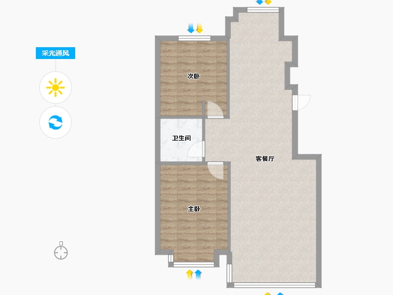 宁夏回族自治区-银川市-锦润秀府锦园-78.26-户型库-采光通风