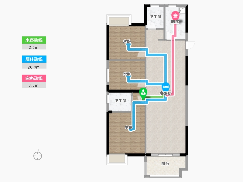 湖北省-随州市-花样年华-96.00-户型库-动静线