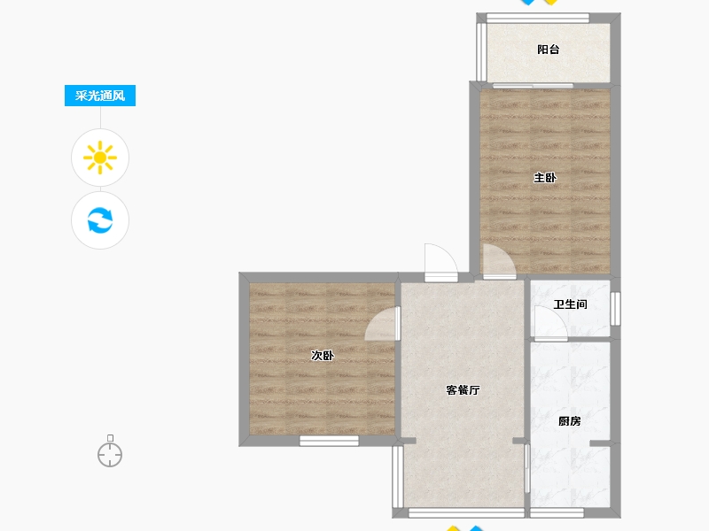 四川省-成都市-西林巷小区-47.00-户型库-采光通风