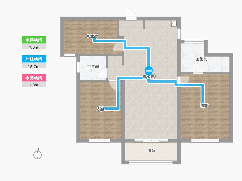 山东省-菏泽市-甲第壹号-94.40-户型库-动静线