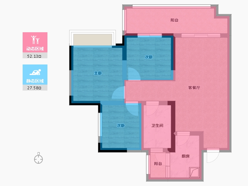 四川省-眉山市-天府未来城一期-72.96-户型库-动静分区