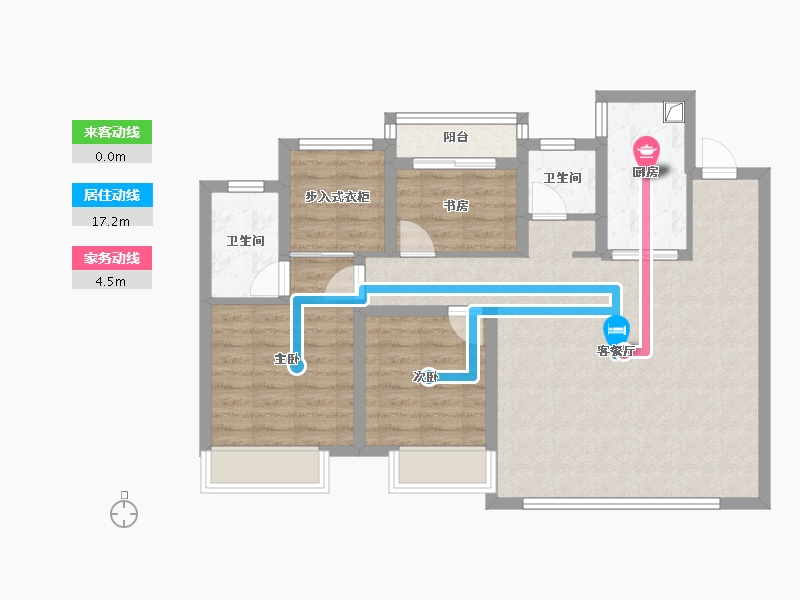 山东省-淄博市-南益名士华府-93.00-户型库-动静线