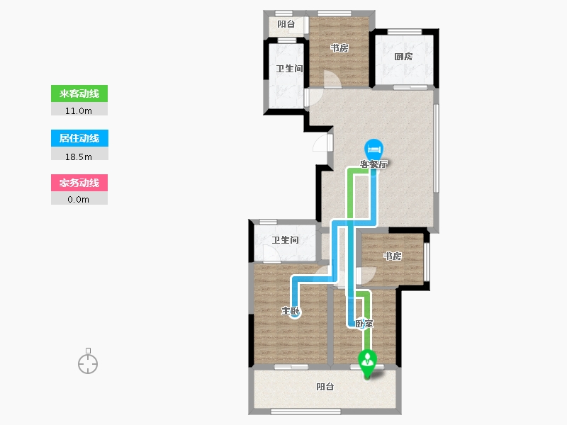 浙江省-温州市-未来之城-103.20-户型库-动静线