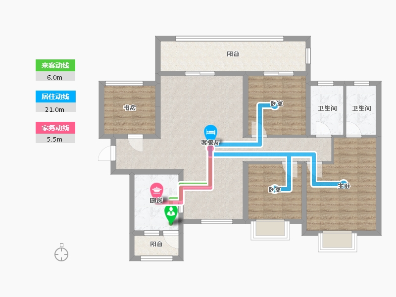 四川省-成都市-中建天府公馆-113.60-户型库-动静线