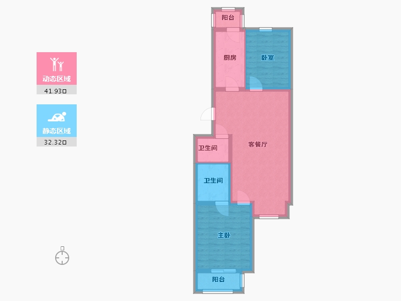 北京-北京市-新华联家园-南区-79.00-户型库-动静分区